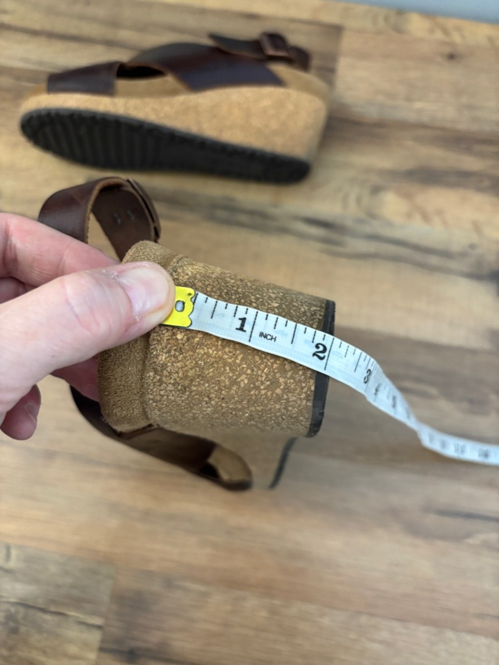 Birkenstock Papillio Samira Wedge Slide Sandals Leather Criss Cross Straps - Picture 10 of 10
